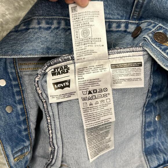 LEVIS x STAR WARS Women's R2-D2 Denim Jean JACKET Type 3 (Size M) - Picture 7 of 7